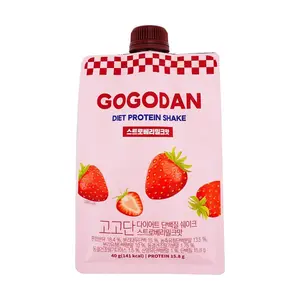 GOGODAN Korean Strawberry Milk Meal Replacement Protein Shake - 0 Sugar, Low Fat, High Protein (40g)