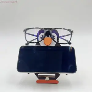 Animal-Shaped Wooden Eyeglass Holder, Sunglasses Display Stand, Cute Desk Decor Organizer for Home, Office, Workspace & Eyewear Storage