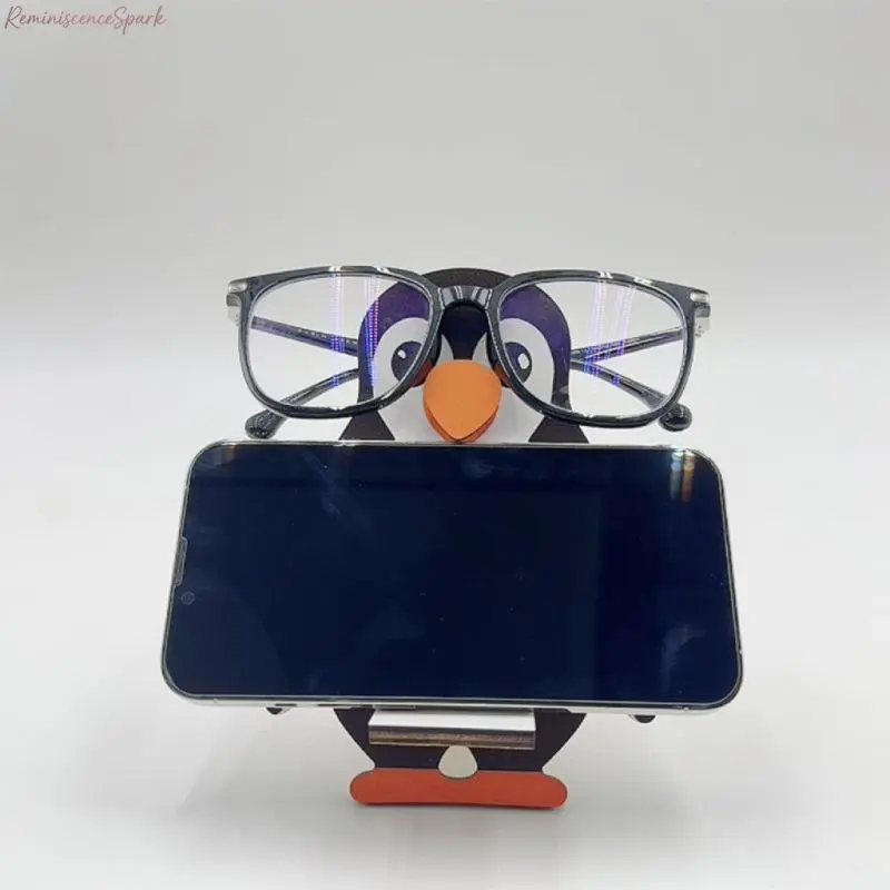 Animal-Shaped Wooden Eyeglass Holder, Sunglasses Display Stand, Cute Desk Decor Organizer for Home, Office, Workspace & Eyewear Storage