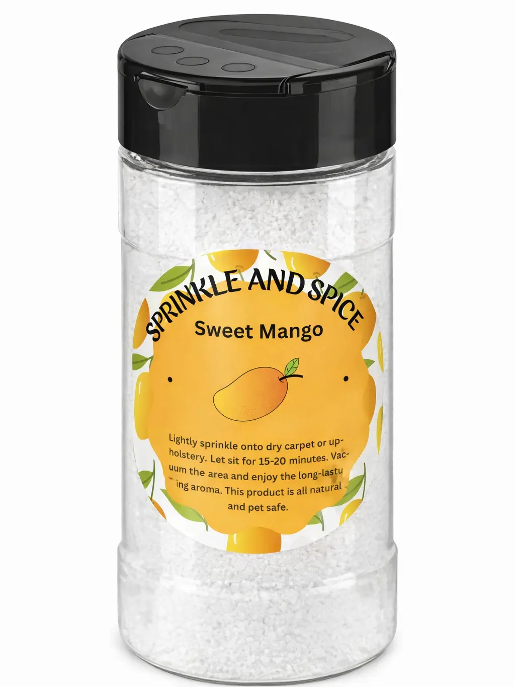 Sprinkle and Spice Scented Household Carpet & Upholstery Deodorizer - Sprinkle Application, Tropical Fragrance, Soft Aroma, Room Refresher, Plastic Bottle Packaging