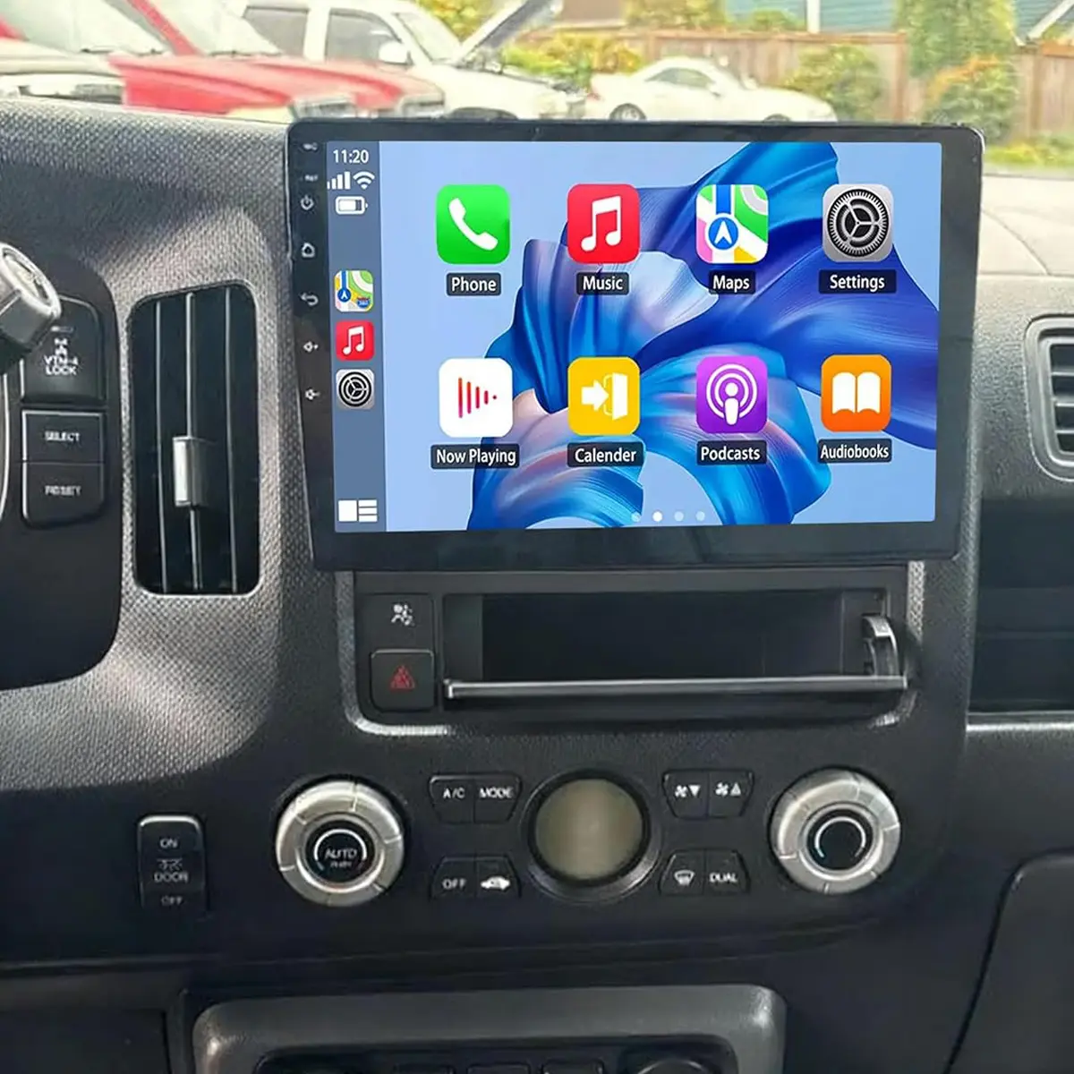 10.1" Android 13 Car Stereo Car Audio Touchscreen Head Unit (4+64GB) for 2006-2014 Ridgeline, with Wireless CarPlay, Android Auto, GPS, Bluetooth, WiFi, RDS, SWC, Split Screen, Backup Camera Compatibility
