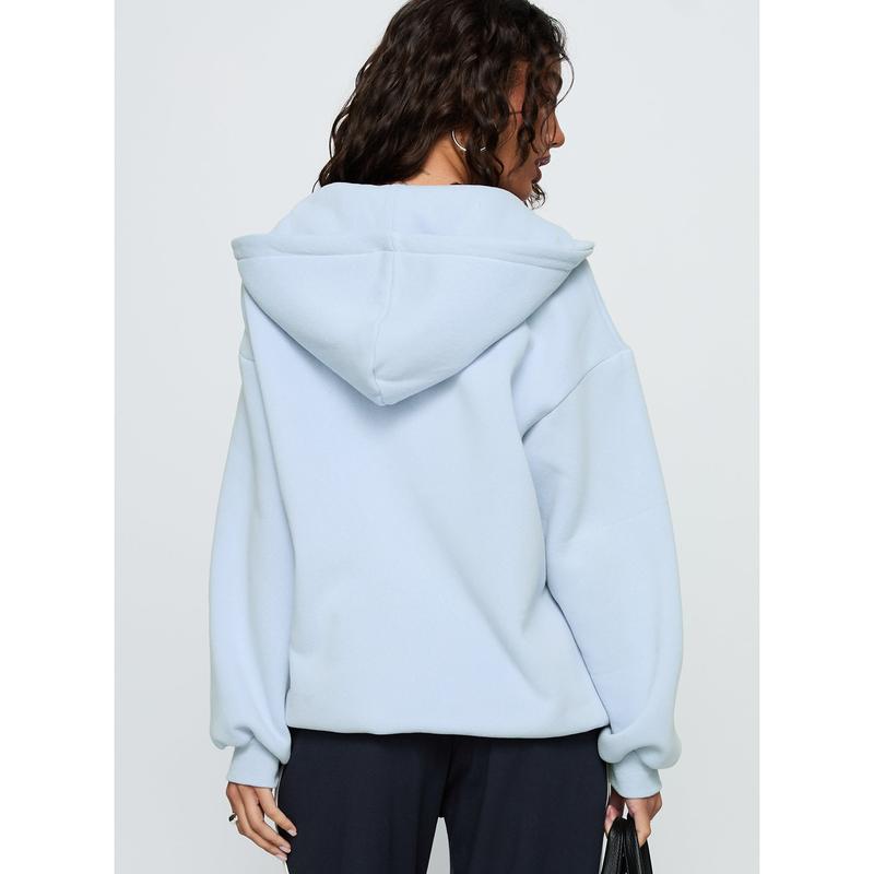 Starblazer Zip Up Graphic Hoodie Blue / Red