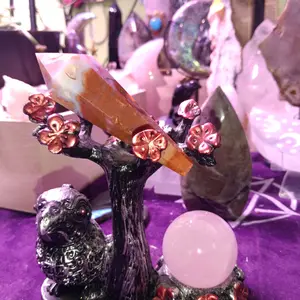 bird wand and sphere holder
