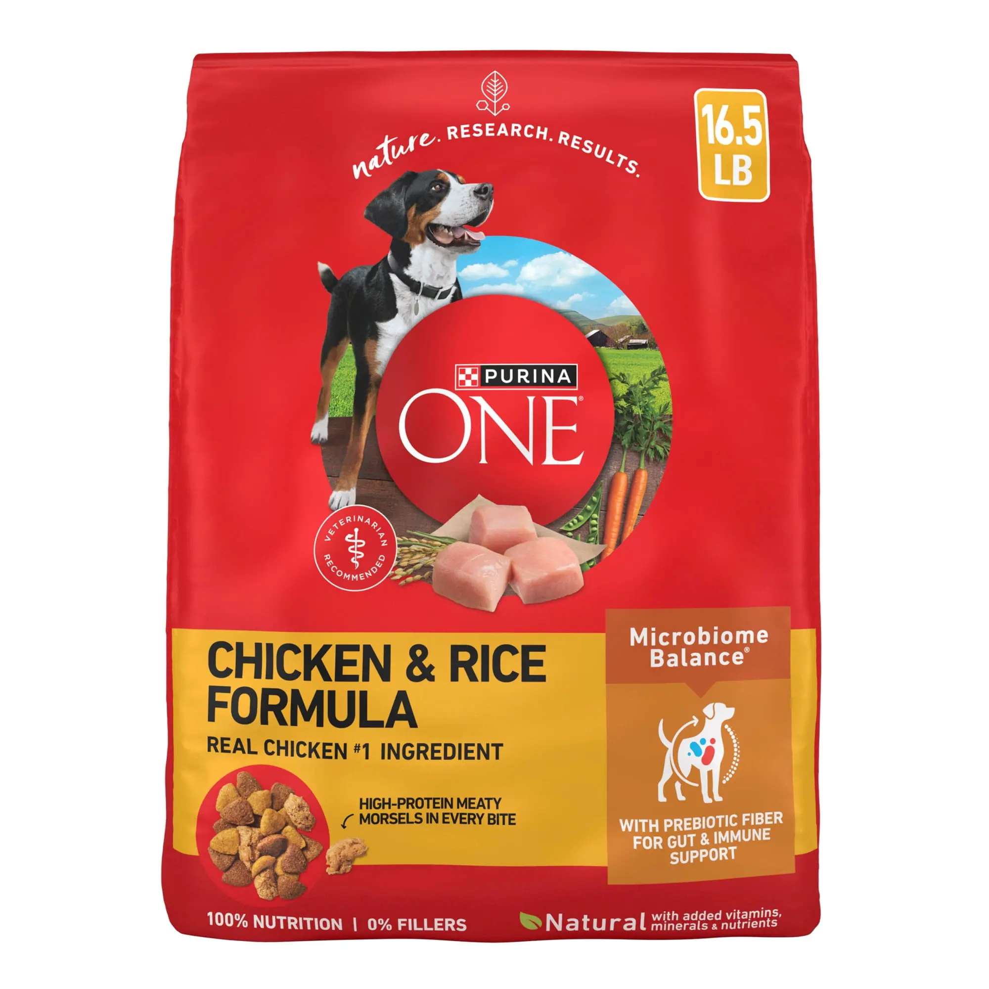 Purina One Dry Dog Food for Adult Dogs High Protein, Real Chicken & Rice
