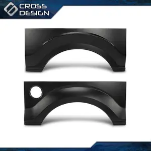 CROSSDESIGN Rear Wheel Arch Quarter Panel Fits 2009-2014 Ford F-150 F150 W/O Molding Holes