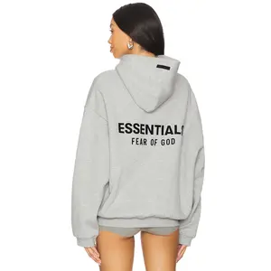 Fear of God ESSENTIALS Fleece Hoodie in Homestead Heather Unisex Fear of God ESSENTIALS Fleece Hoodie in Homestead Heather Unisex