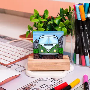 Mini Masterpiece Wooden Display Block - Mini Coloring Book Page Display Block Mini Masterpiece Wooden Display Block - Mini Coloring Book Page Display Block