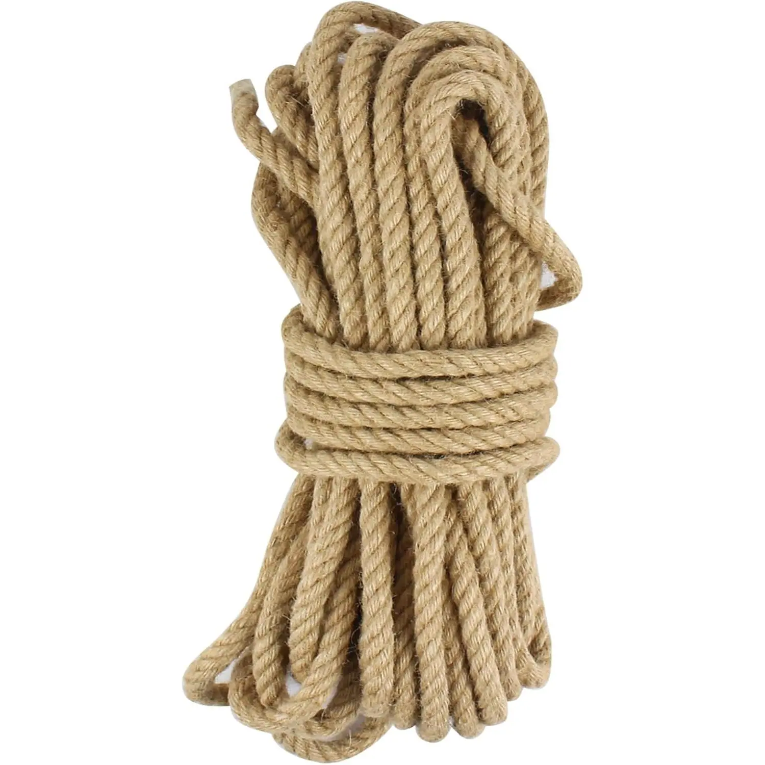 1/2 Inch x 50   Jute Rope, 13mm Jute Twine  Rope, Twisted Manila  Ropes for Craft Projects, Gardening, Indoor and Outdoor Use, Home Decorating, DIY