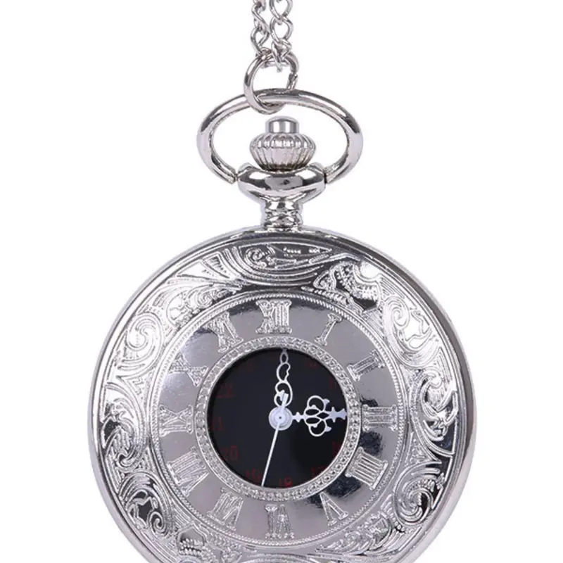 Men's Vintage Round Dial Quartz Watch, Analogue Quartz Watch, Classic Analog Watch, Fashionable Vintage Engraving Pocket Watch for Party, Daily Decor, Trendy All-match & Exquisite Watch for Birthday Gift without Box, Analog Quartz Watches