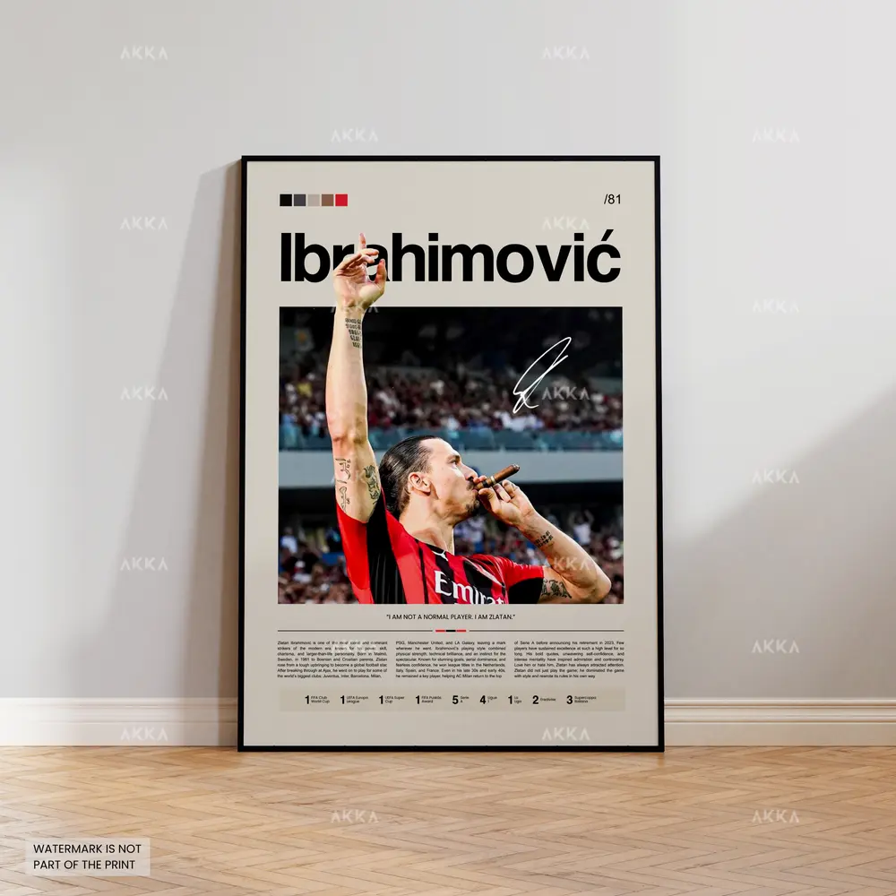 Zlatan Ibrahimovic - AC Milan poster