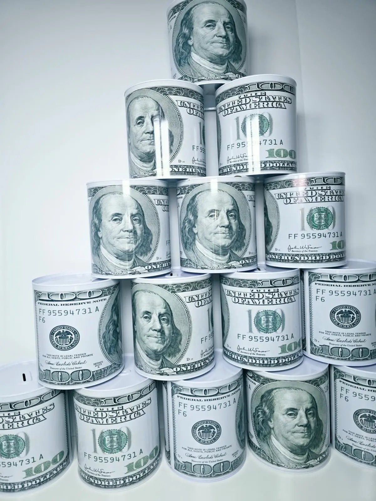 100 Dollar Bill Money Saving Coin Bank
