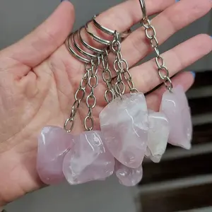 Rose Quartz Keychain