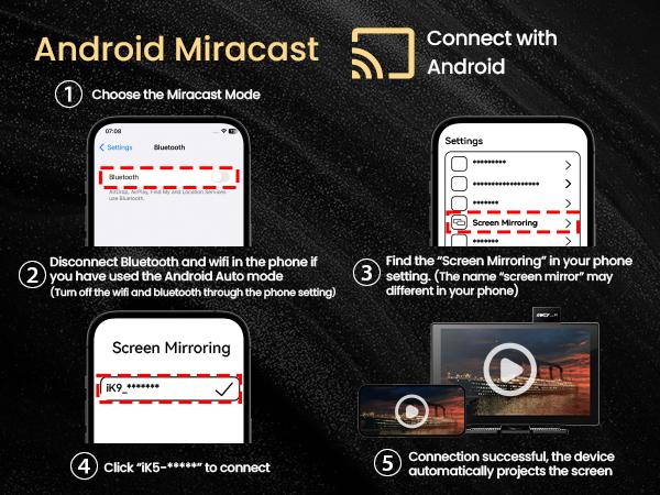 IK9 9" Wireless CarPlay & Android Auto Screen, Portable Car Stereo with 4K Dash Cam & 1080p Rear Camera, CarPlay with Backup Camera, Touch Screen GPS Display, Mirror Link, Apple Car Play Screen, Free 64GB