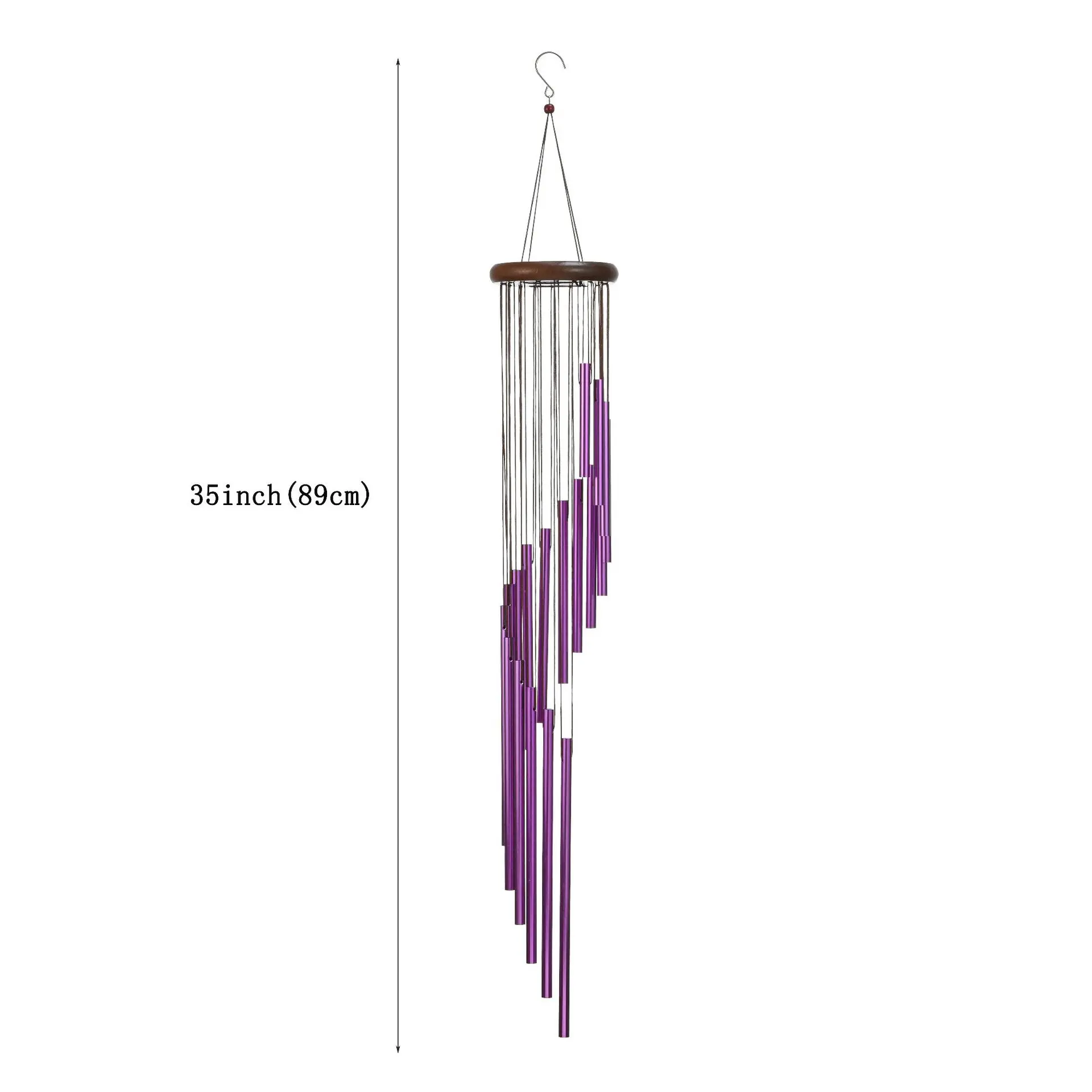Upscale Vintage Metal Wind Chimes - Revolving Layered Design, Tuned Aluminum Tubes, Graceful Rotating Pendants, Melodic Sounds, Versatile Ornamentation - Hanging Garden Decor for Courtyard, Patio