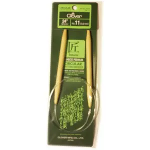 Takumi Bamboo Circular 24-Inch Knitting Needles, Size 11 (3016/24-11)
