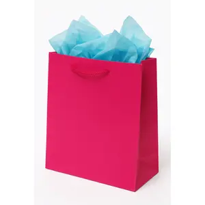 Extra Large Glossy Magenta Gift Bag