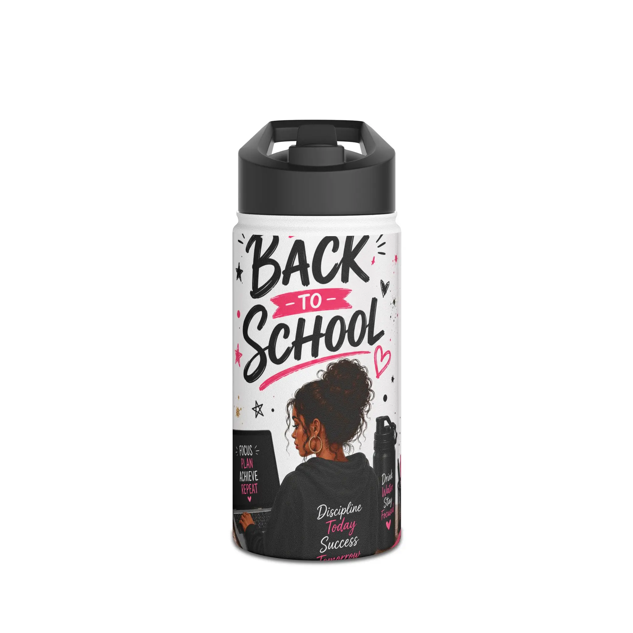 Back to School Illustration Water Bottle | Learn Today Learn Tomorrow