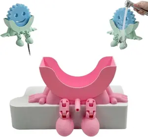 Cute Drainage Kitchen Sponge Holder, Funny Sponge Daddy & Dish Mommy Sink Storage Rack, Anti-dirt Quick Draining Household Organizer, Practical Home Accessory for Kitchen Dishwashing Daily Cleaning Use