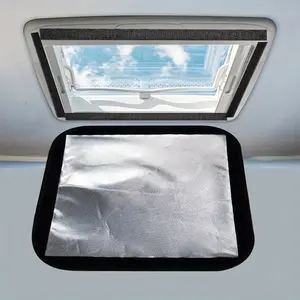 RV Reflective Vent Cover RV Vent Shade- 16.5"*16.5" RV Reflective Skylight Cover With Aluminum Film RV Skylight Sun Shield Shade RV Roof Vent Shade Blackout Sunscreen Sunshade