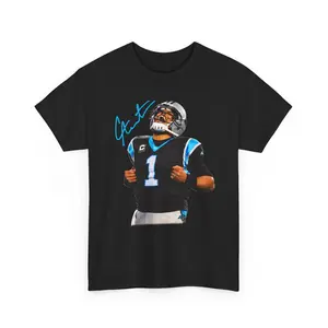 Cam Newton Tee - Panther Football Cotton Vintage Newton Shirt Carolina