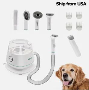 Pet Grooming Vacuum & Blower Kit Professional Shedding Brush Tool Dog Hair Clean