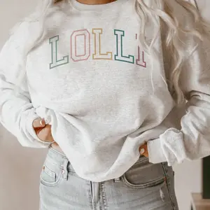 Vintage Grandma Sweatshirt - Lolli Outline - Gift For Grandma - New Lolli Shirt - Mothers Day Gift - Lolly Shirt - Unisex Crewneck Sweatshirt