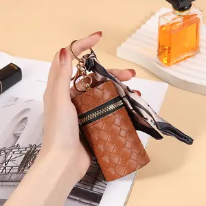 Retro Cute Girly Keychain Pouch for Women | New Fashion Lipstick, Earbud & Key Holder