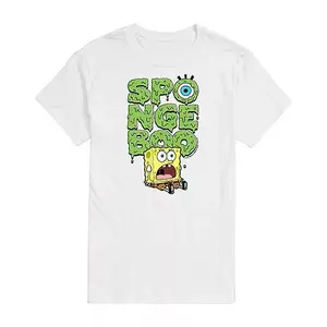 Mens Short Sleeve Spongebob Graphic TShirt