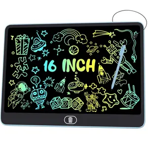 16 Inch LCD Writing Tablet for Kids, BKIBD Colorful Doodle Board, Eye Protection Drawing Tablet with High Brightness, Birthday Gift & Trip Toy for 3-8 Years Old Boys and Girls, Digital Drawing Pad