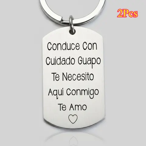 Men's 2Pcs Engraved Stainless Steel Drive Safe Tag Carabiner Clip Keychains - Corrosion Resistant, Engraved Slot, No Pull Harness, EDC Gear, Customized Keychains, Anniversary Personalized Gifts for Husband