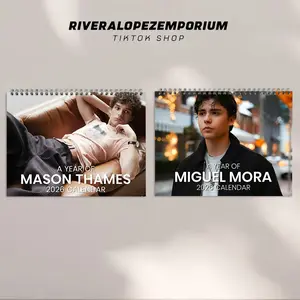 2026 Mason Calendar & Miguel Mora Calendar 2026 Celebrity Wall Calendar Christmas Gift for Fans