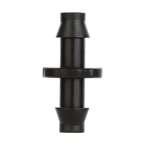 Universal 1/4" Barbed Coupling Fittings 100 -Pack, Fit of 1/4" Drip Tubing, Drip Irrigation Accessories Barbed Couplers,Bck