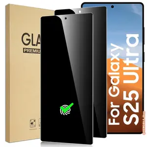 Full Coverage Privacy Tempered Glass Screen Protector, Anti-scratch Phone Screen Protective Film, Phone Accessories Compatible with Samsung Galaxy S25 Ultra Smartphone