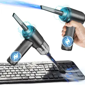 Air Duster - High-Power Suction, 6000mAh Dual-Purpose, Mini Handheld, Multi-Functional, One-Click Dusting, with Crevice Tool, Du