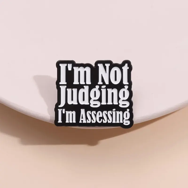 Personality Interest Letter Pattern Brooch, Fashion Brooch for Women & Men, Enamel Pin, Alloy Brooch Pin, Hat Pins Suitable for Backpacks, Jeans, Scarves, Hats Decoration, Fashion Accessory