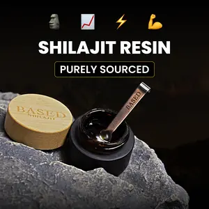 Based Shilajit | Pure Resin with Max Potency, Energy & Immune Support for Men and Women | Rich in Fulvic Acid and 85+ Trace Minerals, 60 Servings