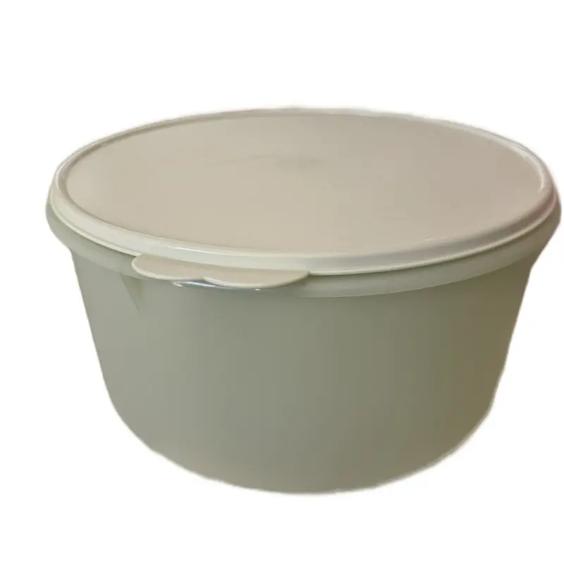 10L Round Mint Canister with Lid - Kitchen Plastic Containers, Resealable Organized Food Storage Jar, Home Organizer for Freshness Preservation