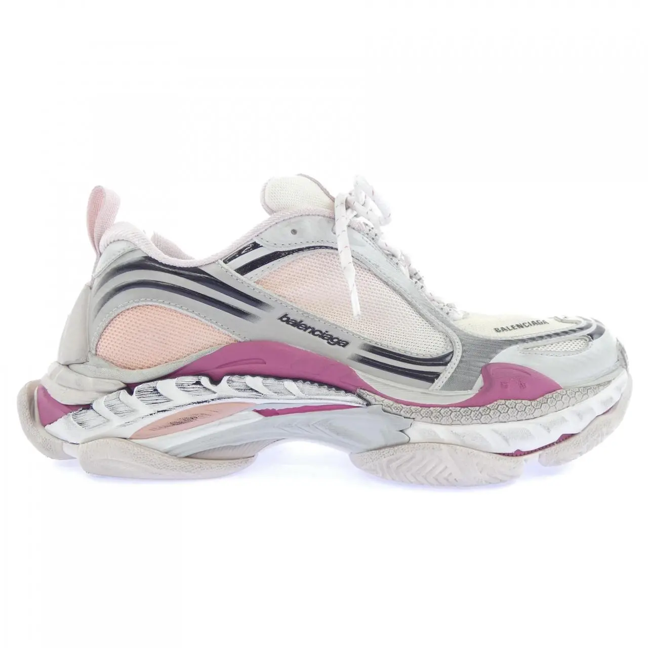 Pre-owned Balenciaga Rubber Small Leather Goods Triple S Sneakers