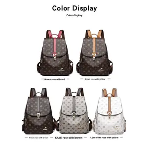 One-size-fits-all PU backpack with zipper