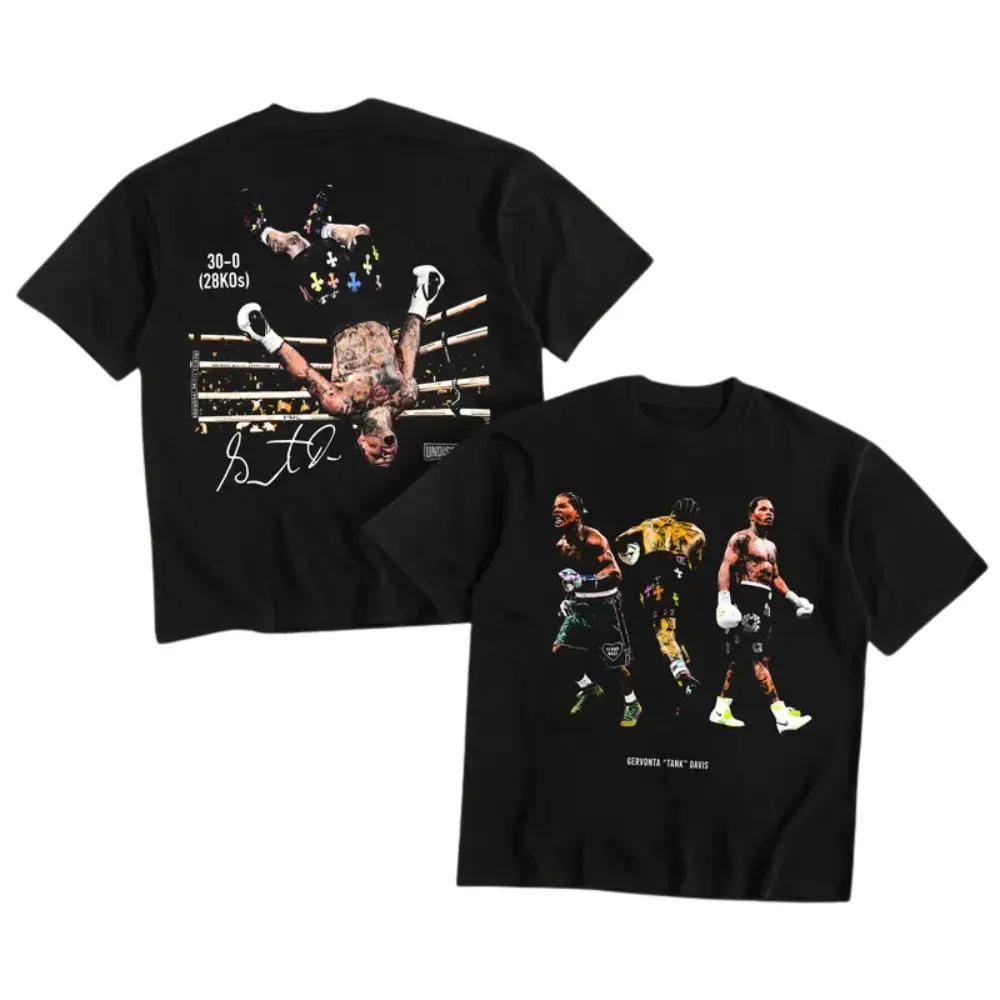 Gervonta 'Tank' Davis T-Shirt, Unisex Streetwear Graphic Tee in 100% Cotton, Boxing Theme Fan Apparel, Graphic Print