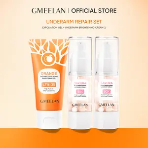 GMEELAN SAKURA GLUTA UNDERARM CREAM, ORANGE ENZYMES EXFOLIATING GEL GMEELAN SAKURA GLUTA UNDERARM CREAM, ORANGE ENZYMES EXFOLIATING GEL