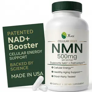 XAGE Cellular NMN 500mg Capsules - Cellular Energy & Healthy Aging Support, Antioxidant Blend