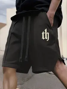 Men's Suede Velvet Shorts, Foam Print Design, Lightweight Breathable Summer Wear, Summer Style Shorts, Daily Casual Clothing, Comfortable and Stylish
