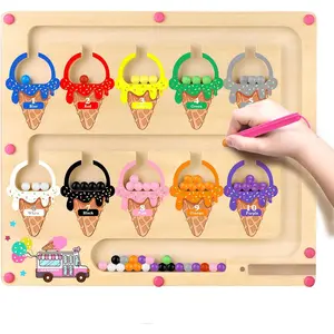 Montessori Magnetic Color and Number Maze Toy for Toddlers Fine Motor Skills Educational Play for Girls Ages 3 to 5 Interactive Learning Birthday Gift