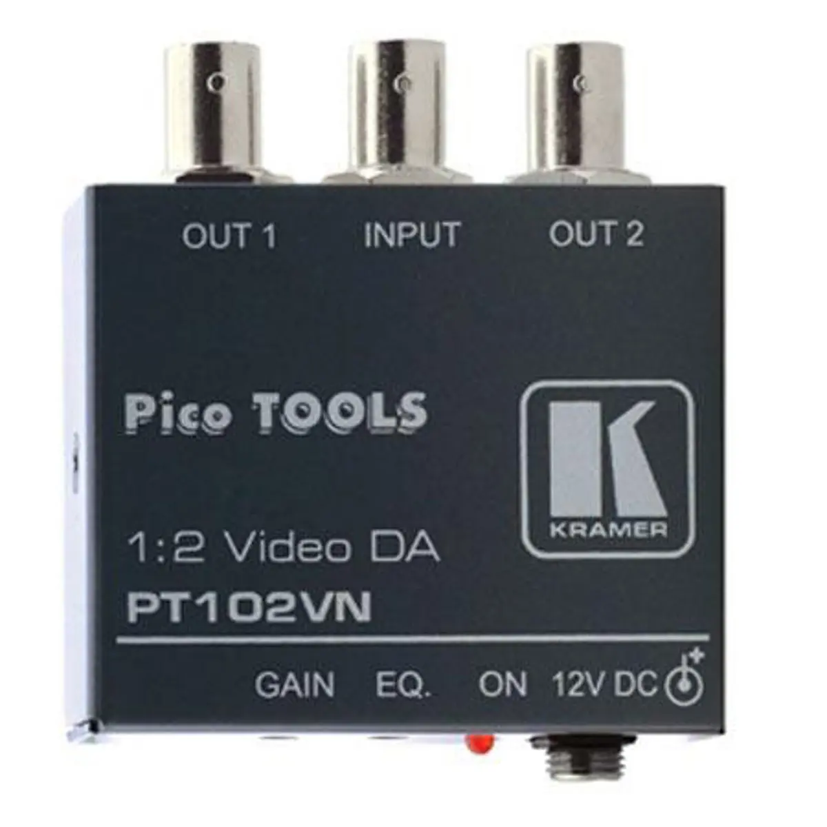 Kramer Electronics PT-102VN 1:2 Composite Video Distribution Amplifier, Durable Audio-Video Device for Signal Distribution