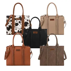 Wrangler Purses for Women Large Work Tote Bags with Strap Vintage Top-Handle Handbags