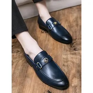 Men's Casual Geometric Decorated Flat Loafers, Lightweight Comfortable Loafers for Daily Wear, Business Style Shoes for MenGift