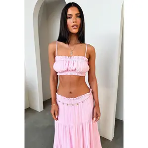 Selina Crop - Baby Pink