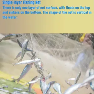 High Toughness Floating Cast Net with Surround Weighted Sinkers, Smooth Wide Throw for Lake River Pond Shore and Boat Fishing, Stable Easy Catch for Weekend Anglers and Camping Travelers