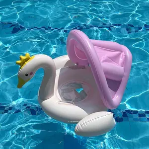 Summer Pool Float, Swan Shape Inflatable Ring, Fun and Safe Swimming Aid for Kids, Perfect for Warm Weather Activities